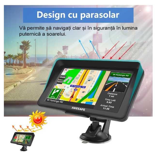 Navigatie GPS 7" Bluetooth Igo Primo Autoturism Camion Truck navigator