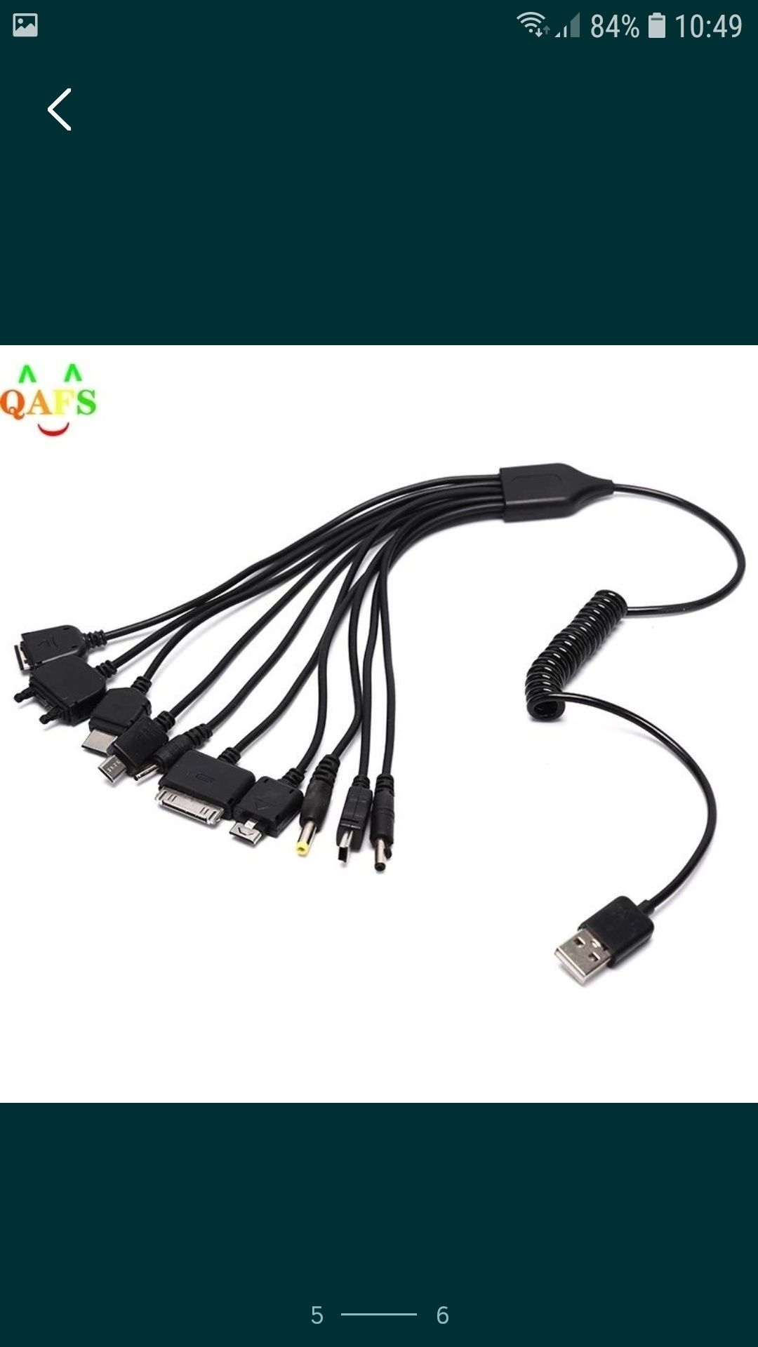 Cablu de încărcare USB 10-in-1