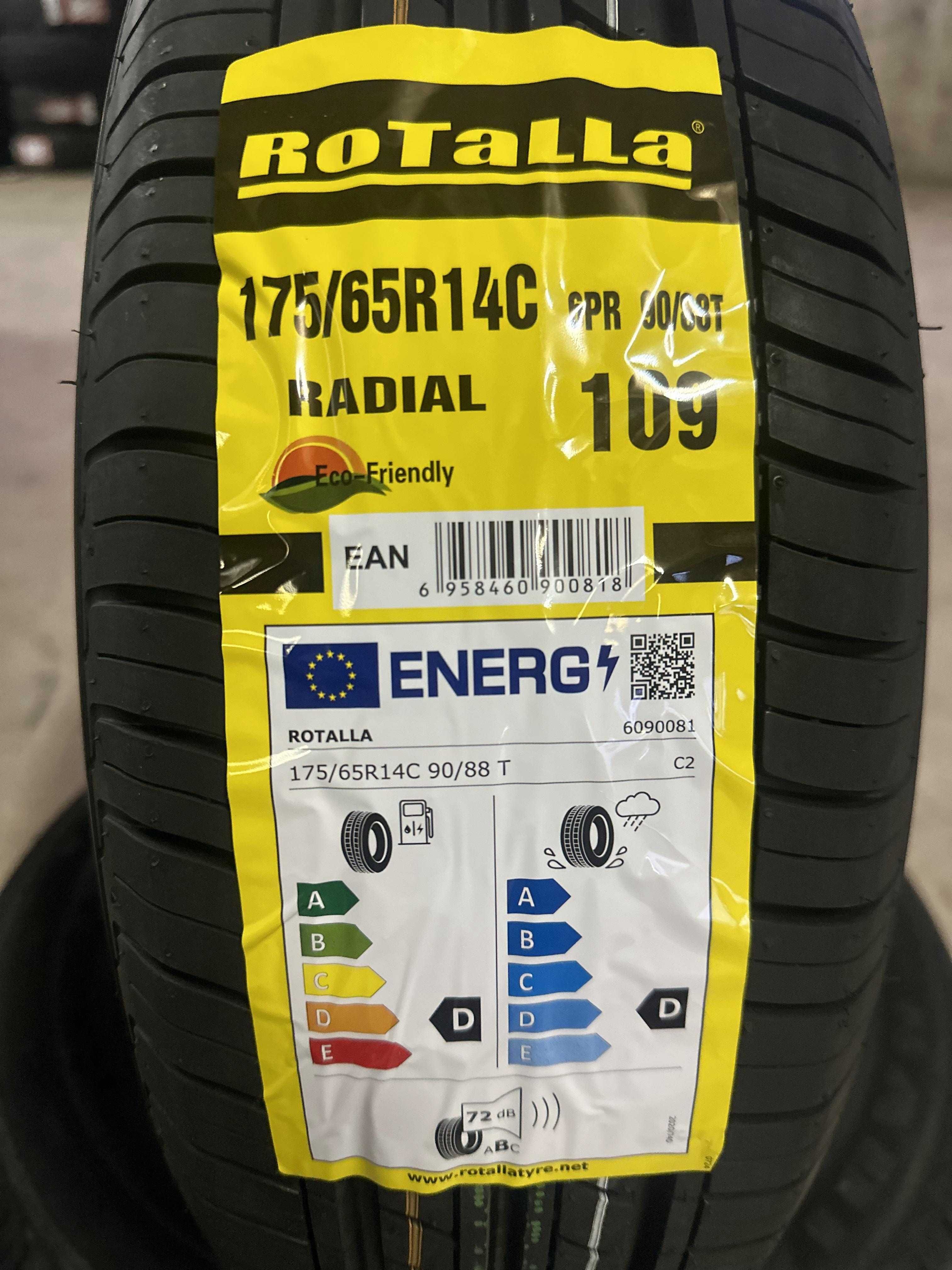 Нови летни бусови гуми ROTALLA RADIAL 109 175/65R14C 90/88T НОВ DOТ