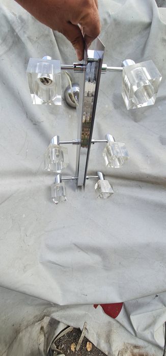 Полилей  40W крушки G9 Хром и неръждавейка