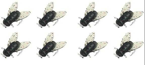 Мушки для нахлыста 8 шт., 10 мм