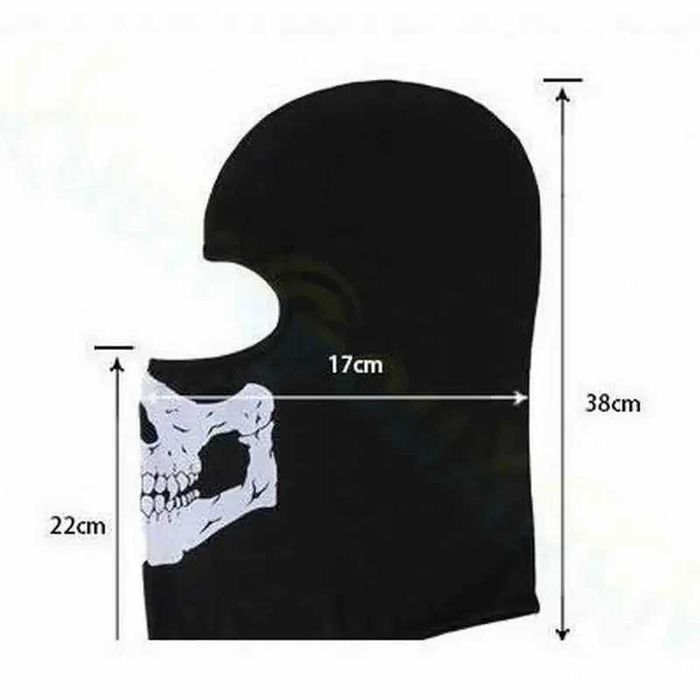 Cagula SKULL masca gat fata urechi protectie vant frig ski bicicleta