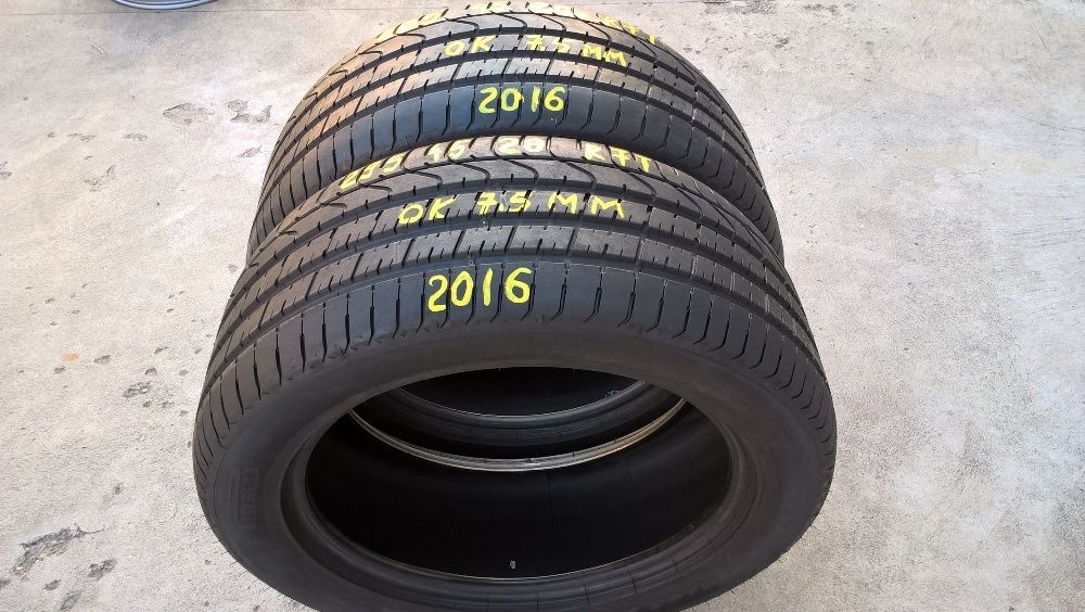 Doua anvelope vara 295 45 20 pirelli p zero run flat profil de 7,5 mm