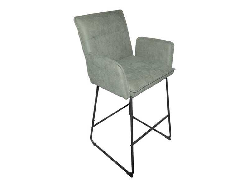 Бар стол, Essential, Сив, Антрацит, Розов, Текстил, 57х64.5х107см.