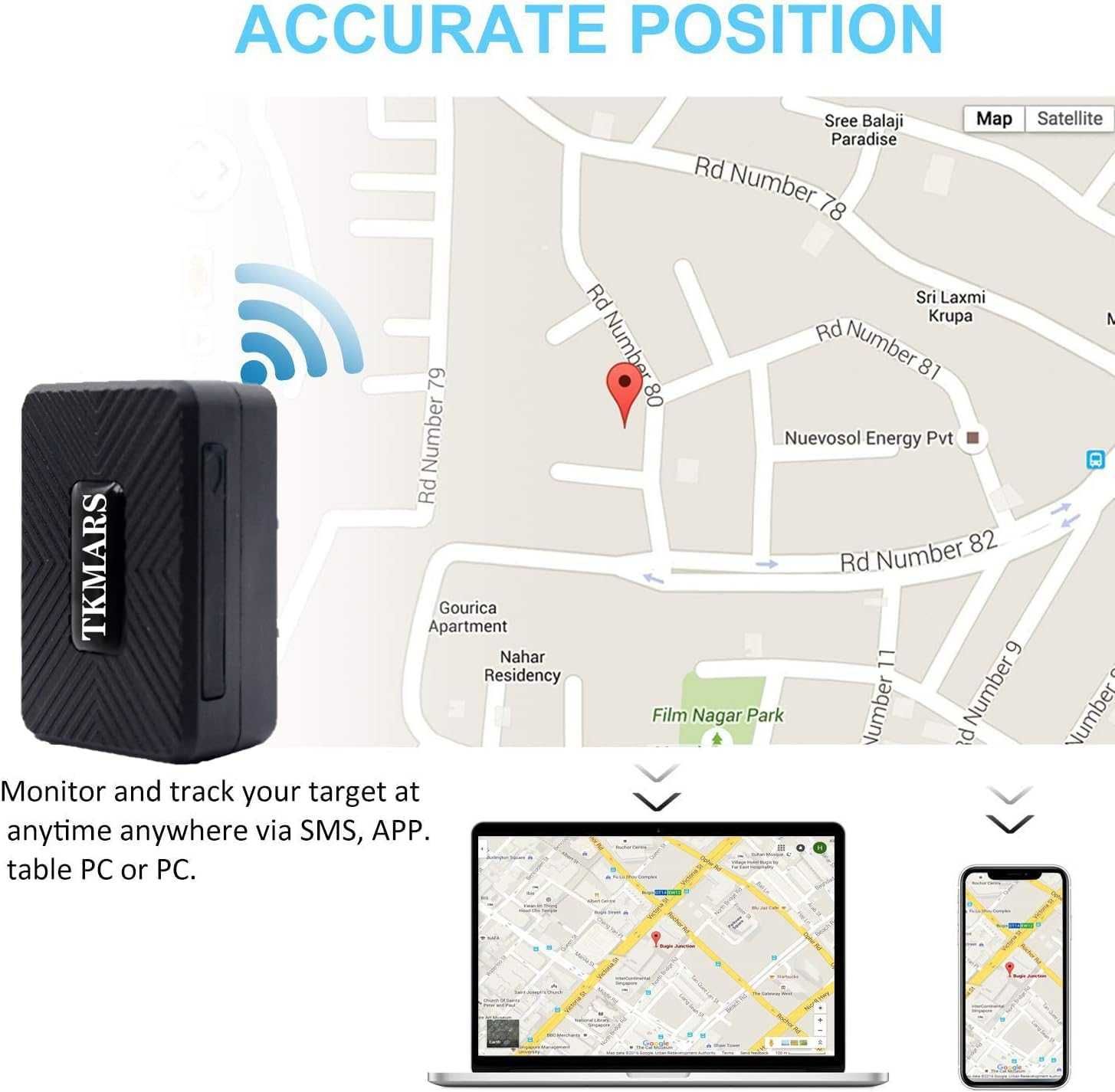 GPS тракер TKMARS 25 дни автономност
