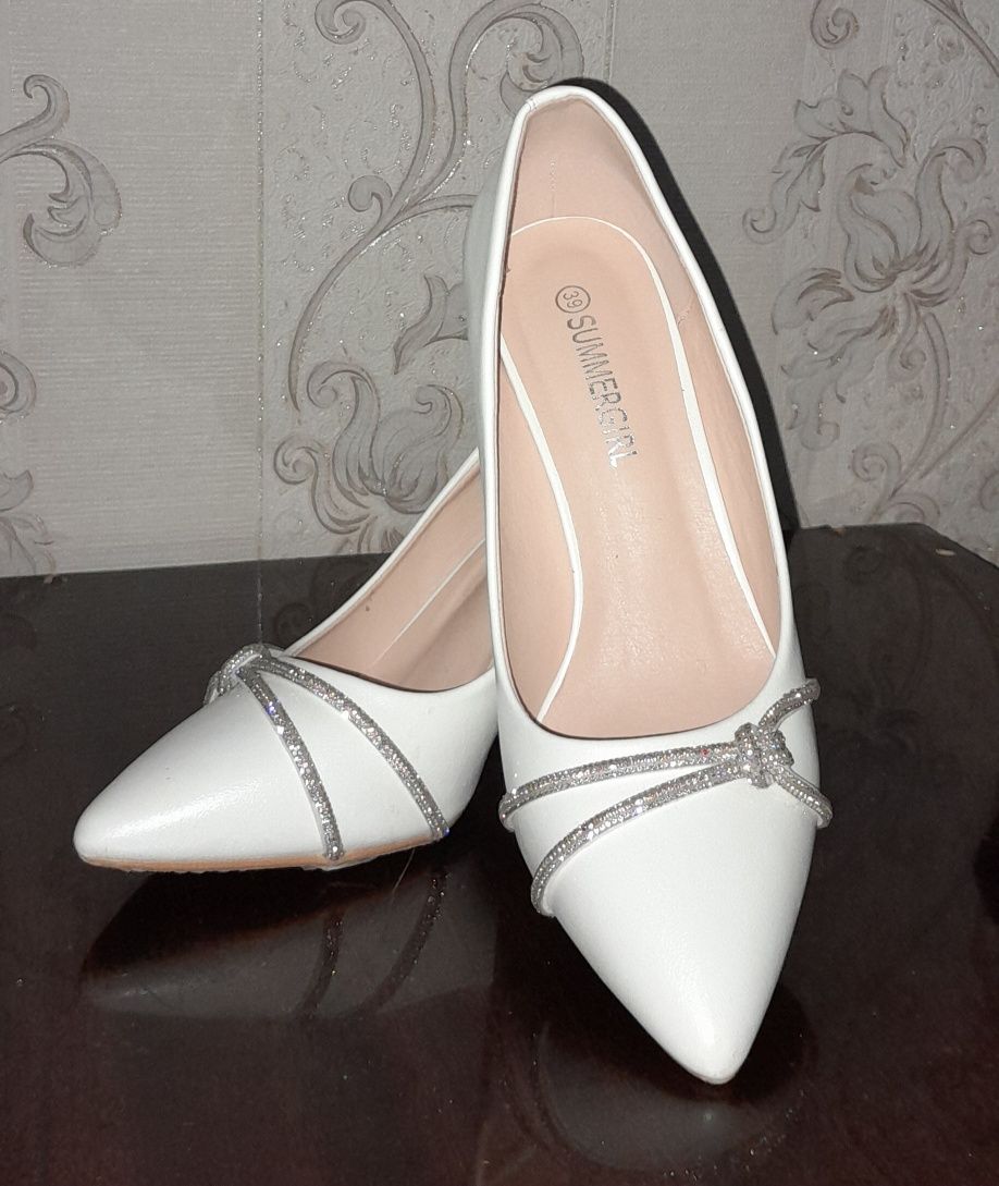 Свадебные Белые туфли