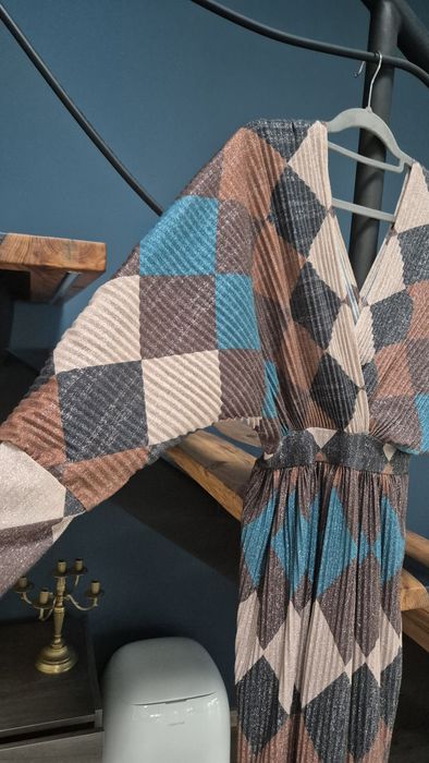 Рокля ромбове ,комбинация от свежи цветове