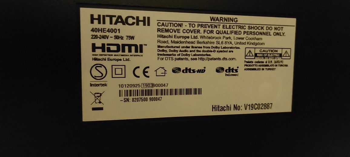 Smart tv Hitachi