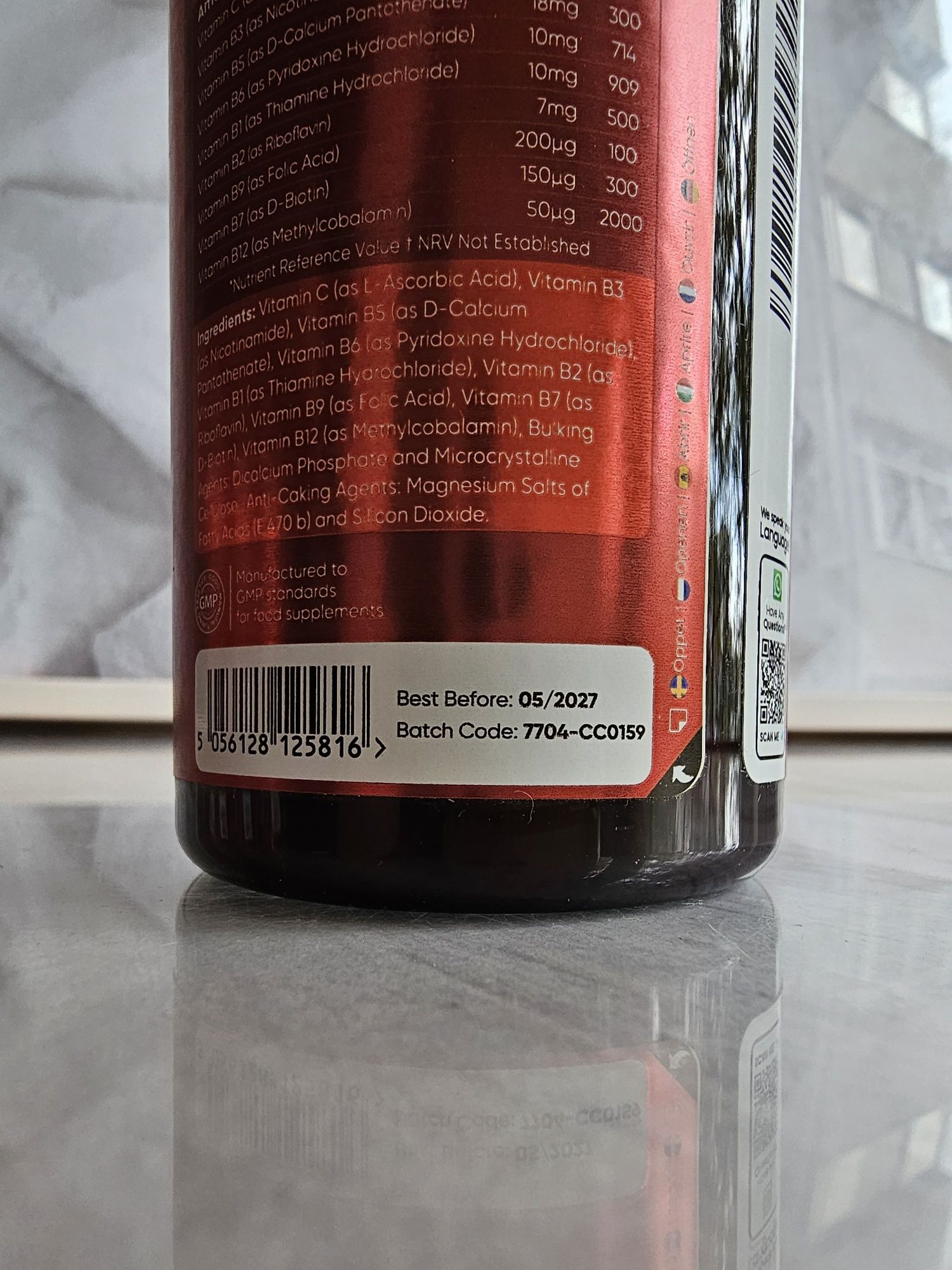 Vitamina B Complex + C B1 6 9 12 WeightWorld UK 365 doze - Nou sigilat