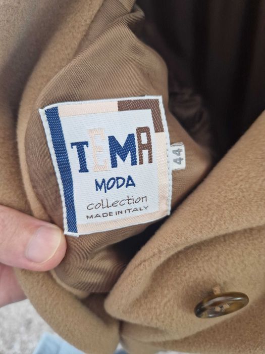 Palton damă din Cașmir cu blană naturala – mărimea XXL impecabil