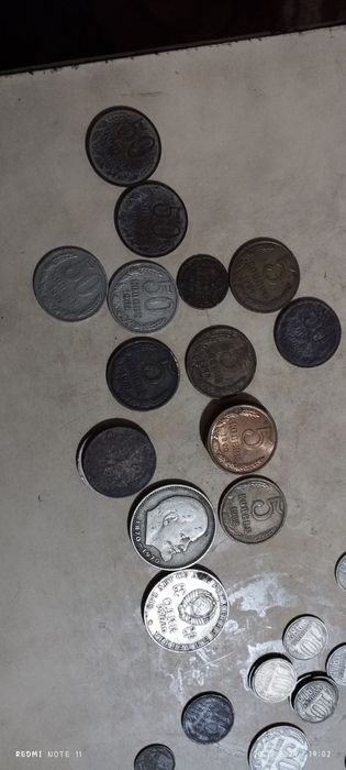 Монеты 5,10,15,20,50, рубль