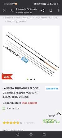 Feeder Shimano Aero x7 lungime 3,96m