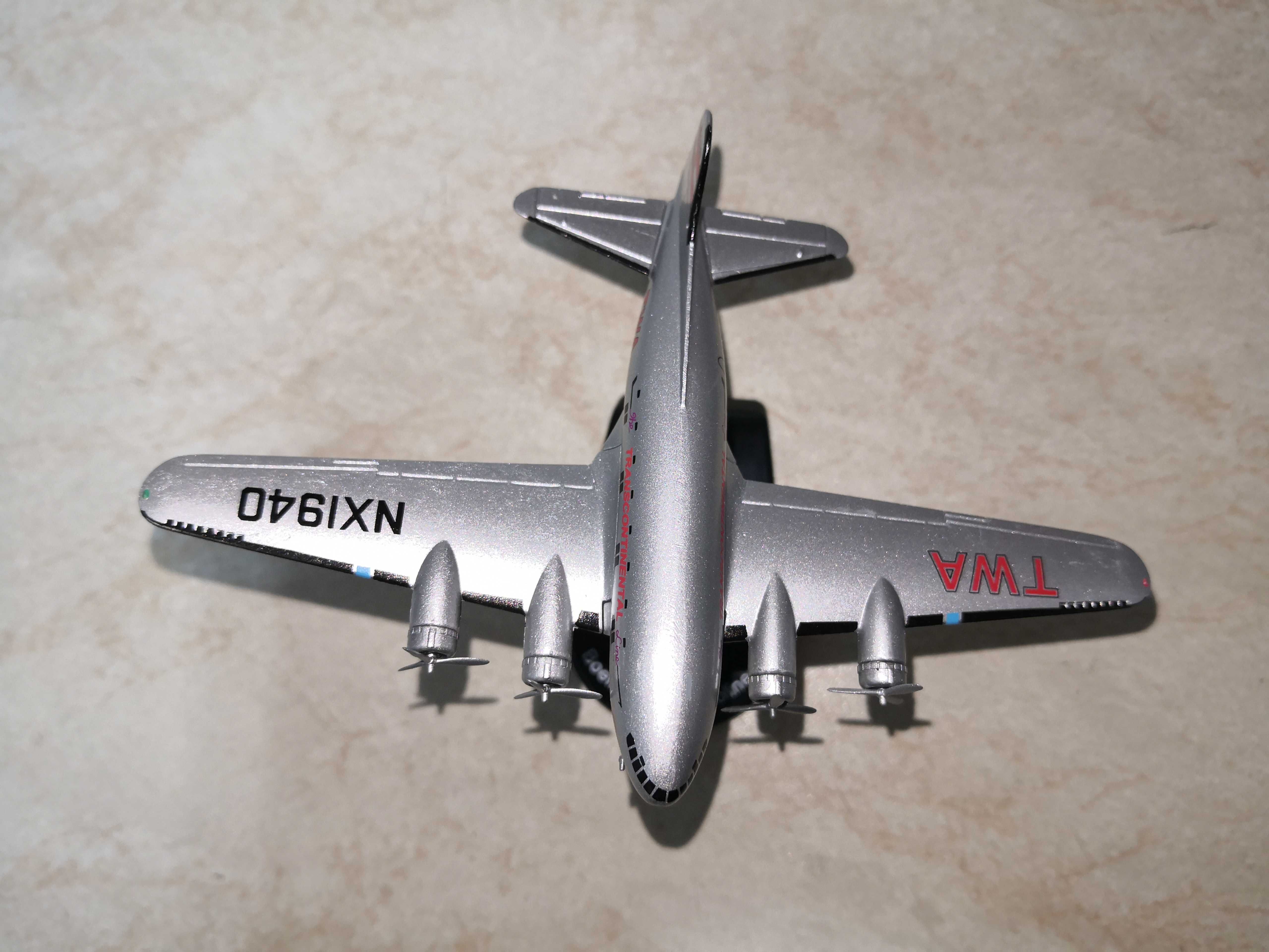 Macheta avion Boeing 307 Stratoliner 1938, scara 1:250, Del Prado