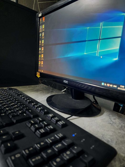 Кейс ASUS H81:: \DDR-3\G 3240\Azu-2GB\HDD-500 GB 19-Monitor komplekt