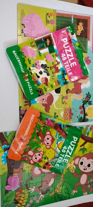 puzzle pentru copii 2 bucăți