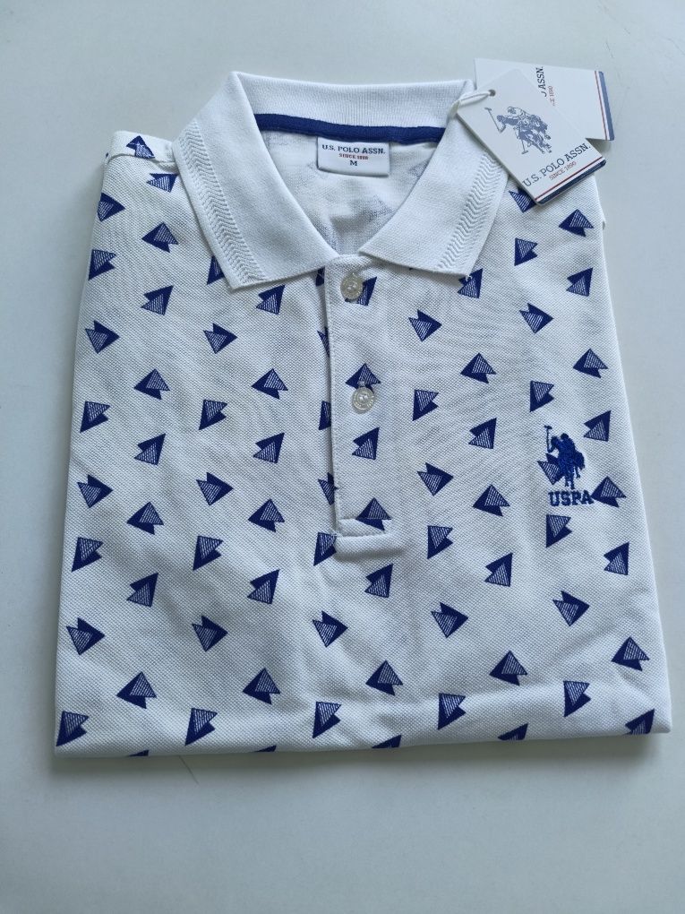 U.S. Polo Assn M,L,XL, Оригинални тениски с яка