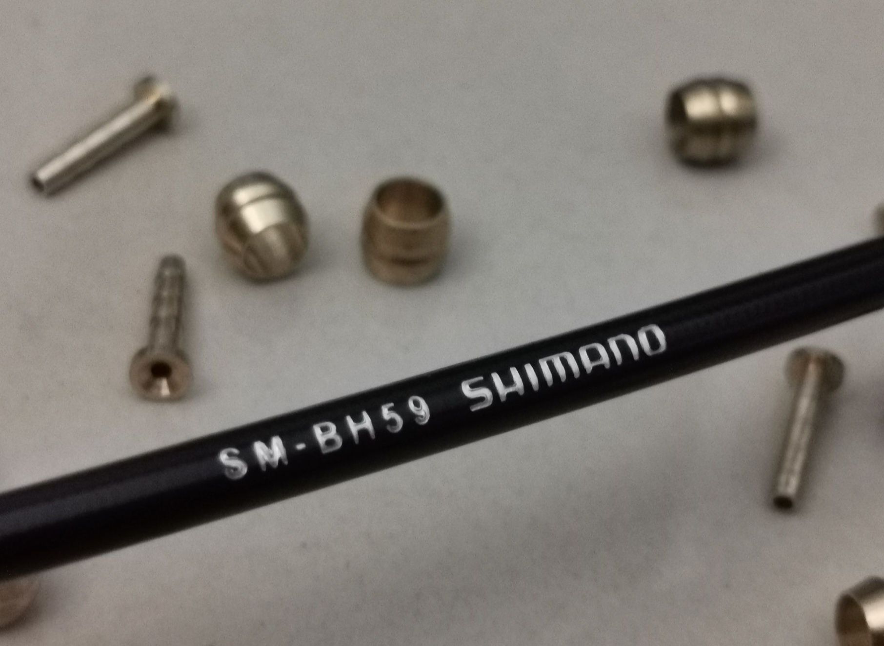 Нов маркуч за спирачка Shimano BH59 170см в комплект с буре и щуцер -