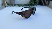 Ochelari de soare Steampunk PU Leather Rotunzi