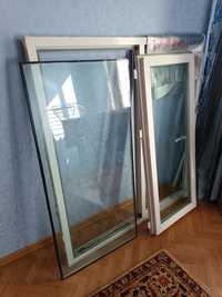 Продам пластиковое окно с деревянным подоконником