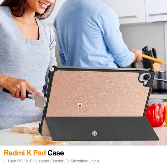 Xiaomi Pad Mini 8.8" 2025 / Кожен калъф смарт кейс за таблет