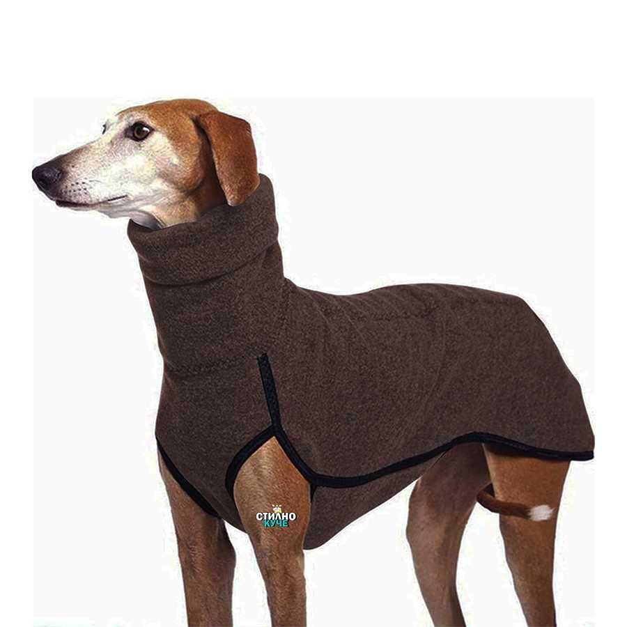 Тънка поларена дреха за средни/едри породи кучета