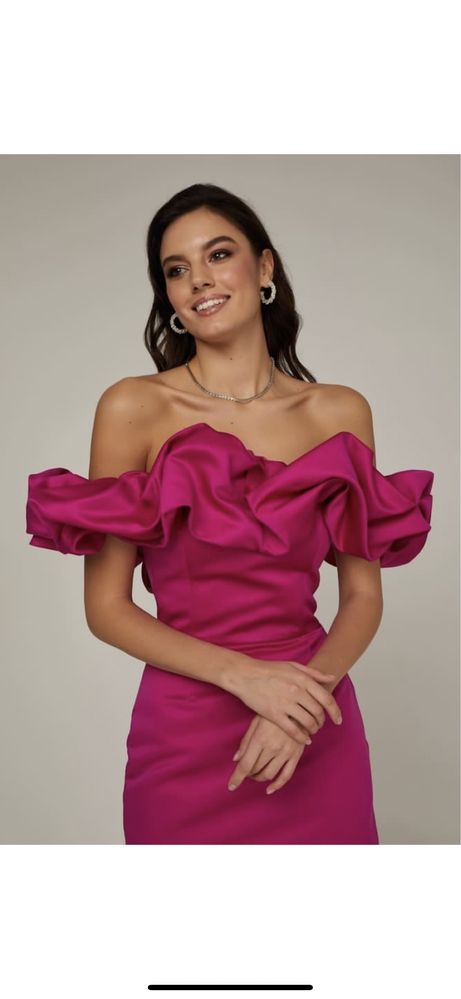 Rochie superba scurta fuchsia