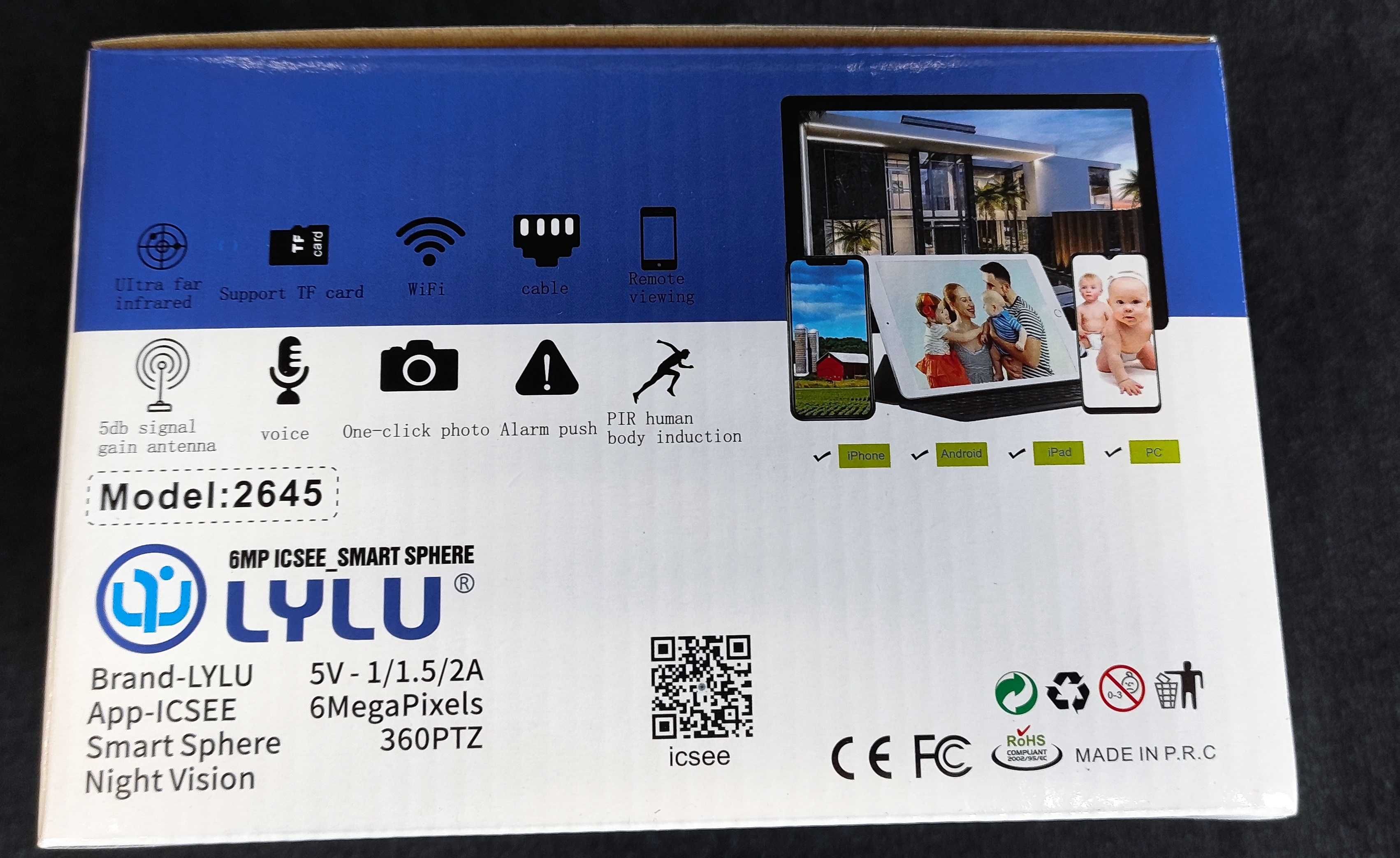 Куполна WiFi камера