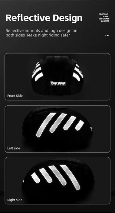 WEST BIKING husa protectie ploaie reflectorizanta casca bicicleta