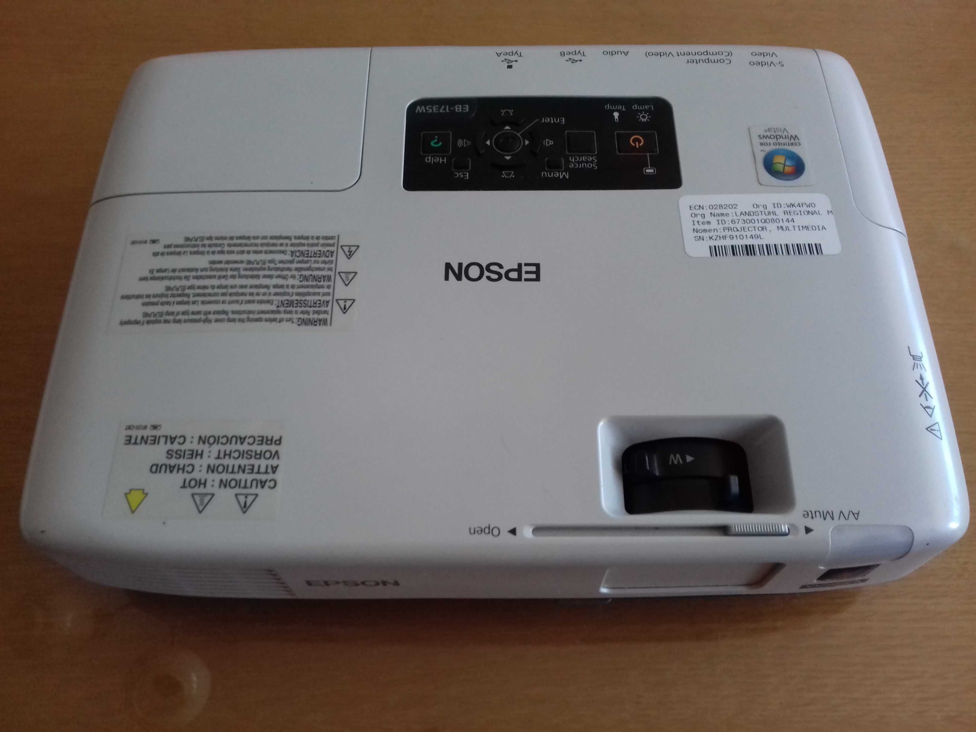 видеопроектор EPSON EB-1735W