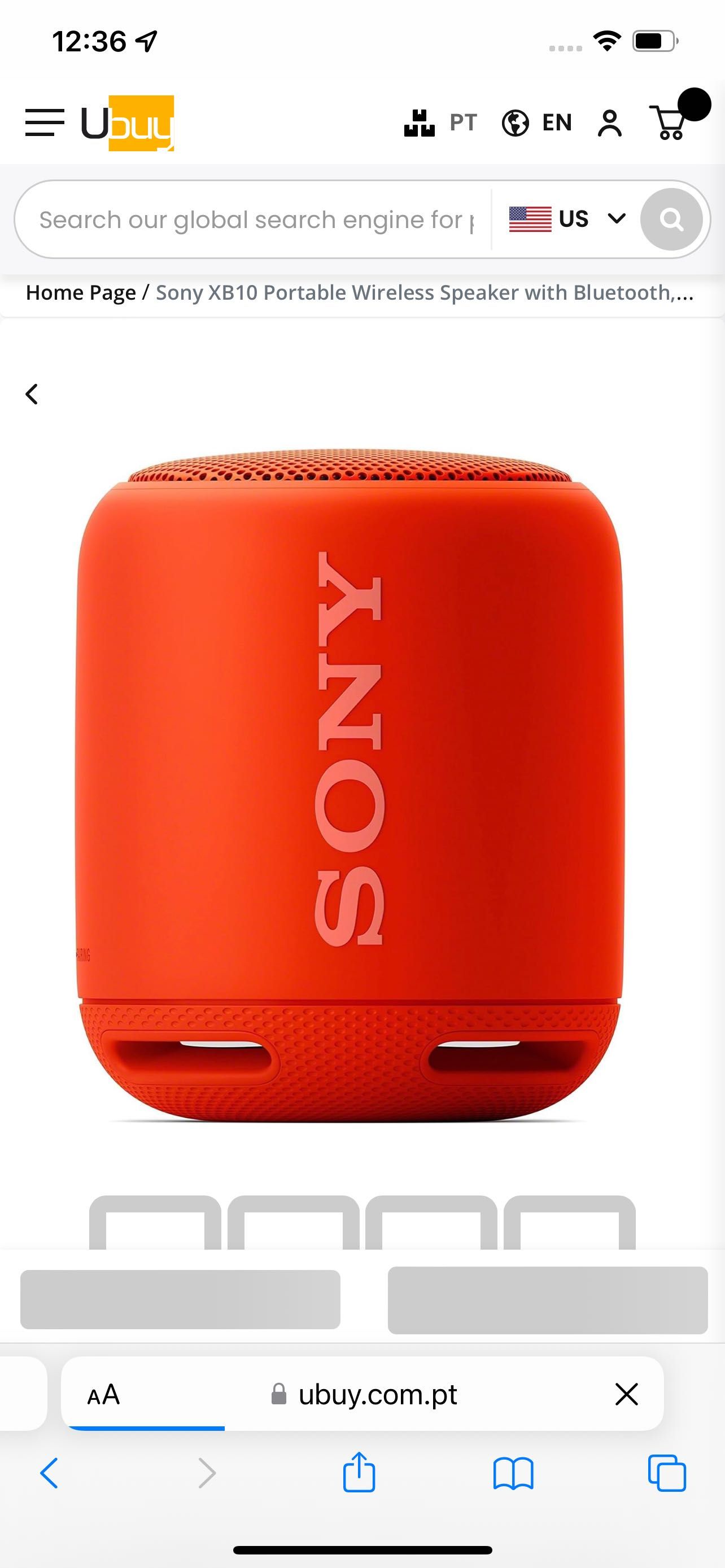 Sony SRS XB10 Bluetooth speaker