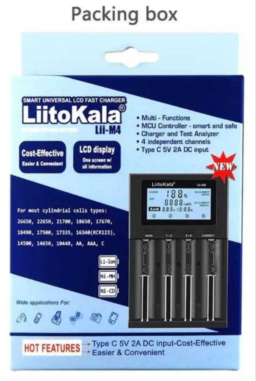 "LiitоКala" Lii-M4 зарядное устройство для аккумуляторов