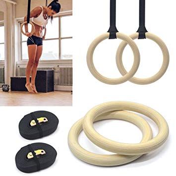 Гимнастически Дървени халки за Кросфит, CrossFit, Фитнес