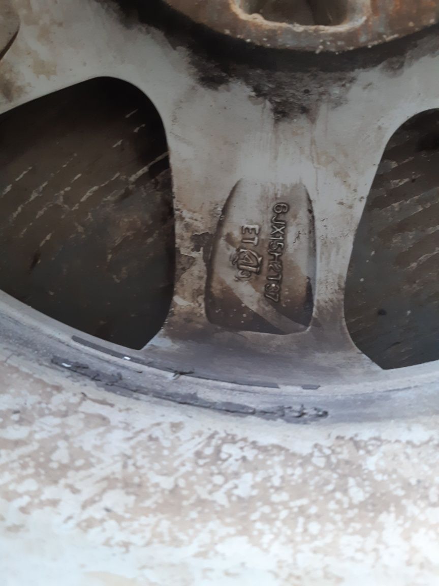 Set jante aliaj R15 5×112 6j×15 et37 golf 5,6,7, skoda Octavia