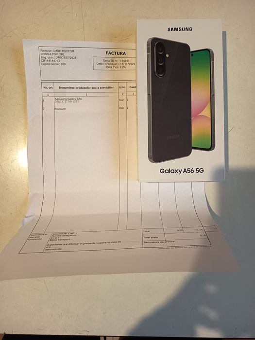 Samsung Galaxy A56 5G Negru Sigilat!!
