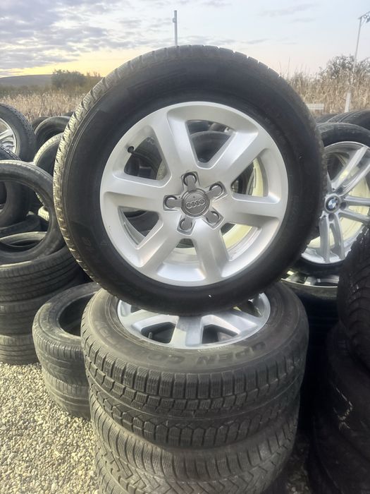 Set jante originale Audi 255 55 18 Pireli cu anvelope iarna