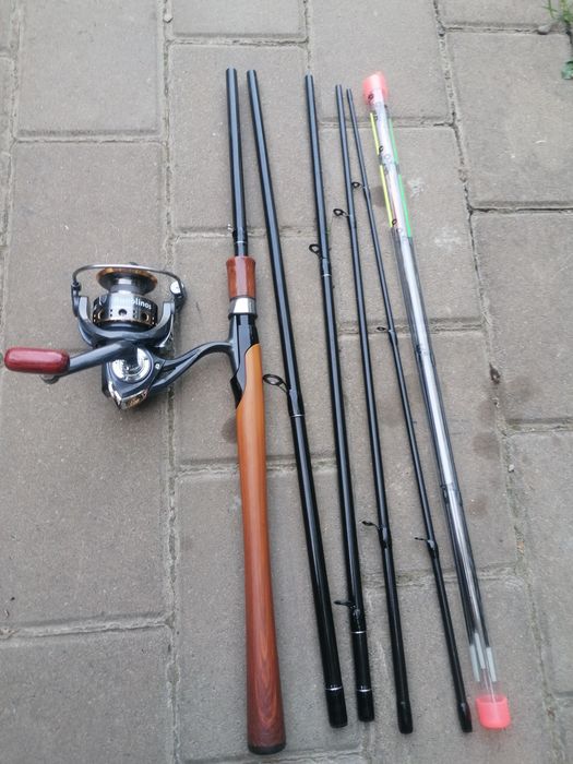 Combo pescuit la feeder, lanseta 3m și mulineta 5000, noi