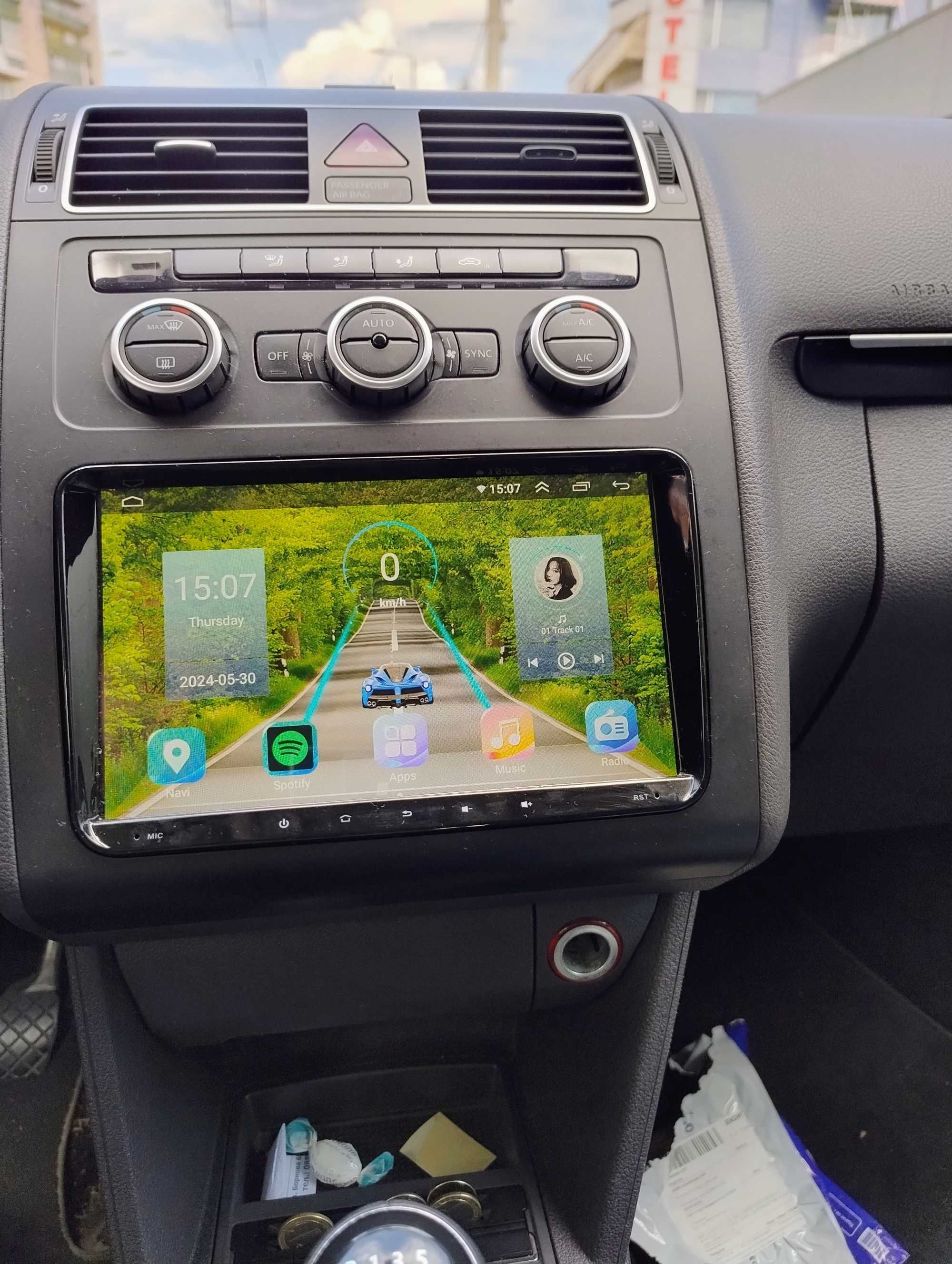 VW - 9" мултимедия / навигация Android 14, DSP, Carplay