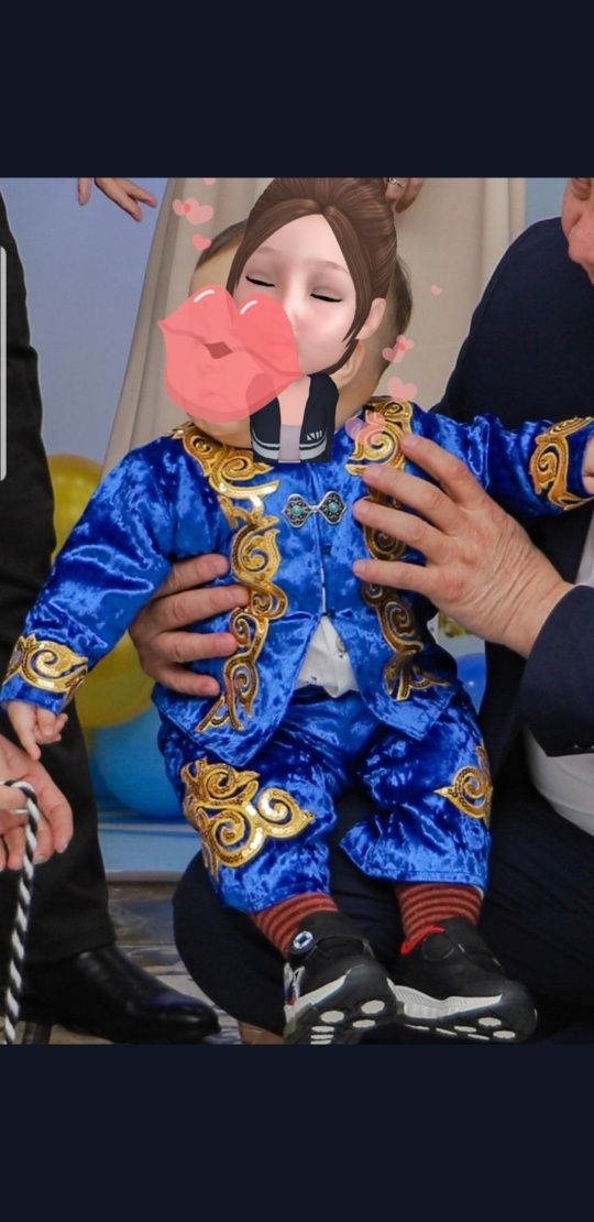 Национальный казахский костюм для мальчика на 1 год