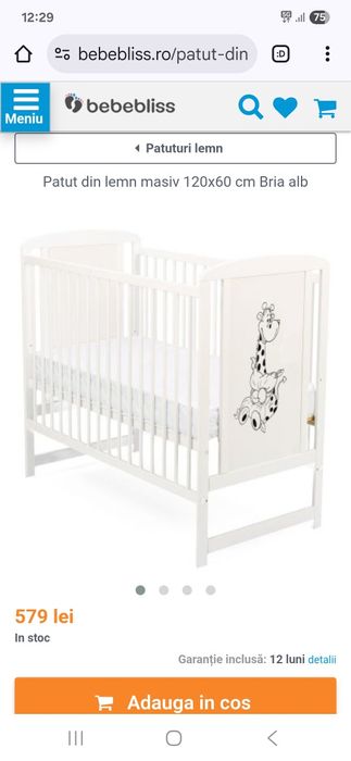 Patut bebelusi cu laterala culisanta