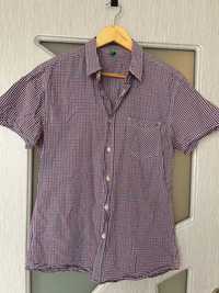 Мъжка риза с къс ръкав Бенетон - размер М