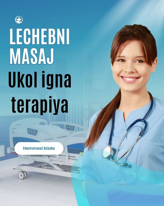 Ukol lichebniy masajj igla terapiya qilaman uylaringizga borib