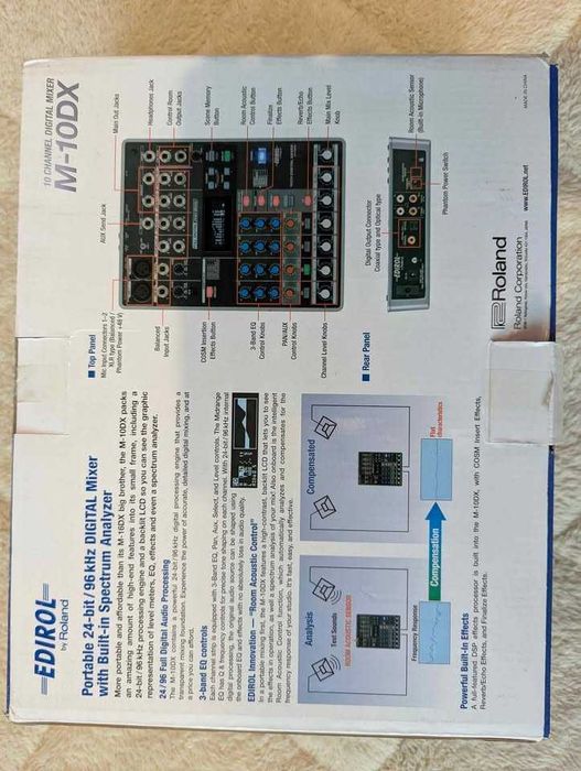 Digital audio mixer ROLAND edirol M-10 DX (24 bit/ 96 khz)