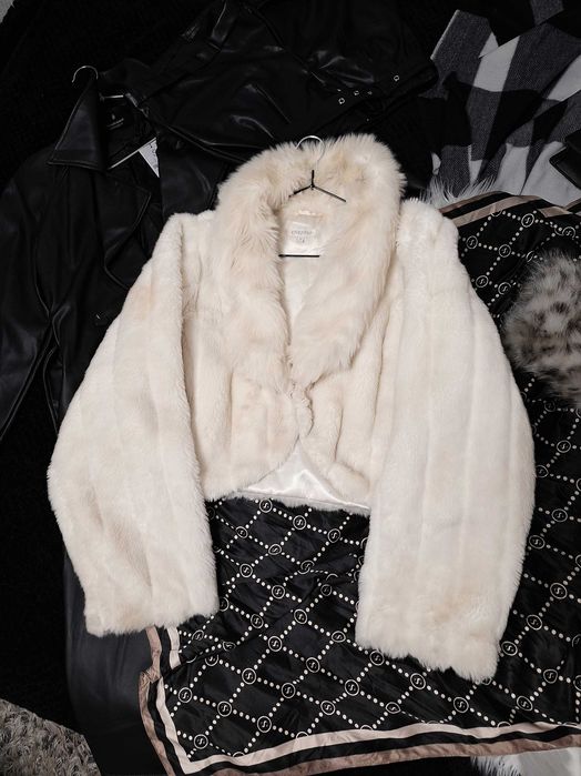 Haină scurtă eco Cream Luxe