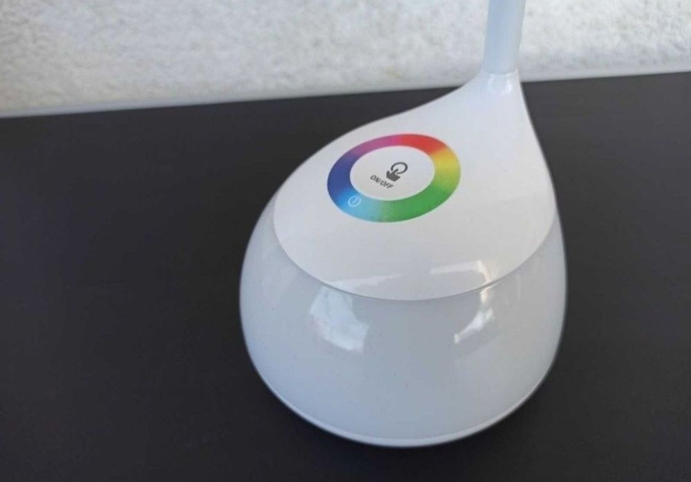 Lampa lumina rgb led veioza birou copii elevi camera copil acumulator