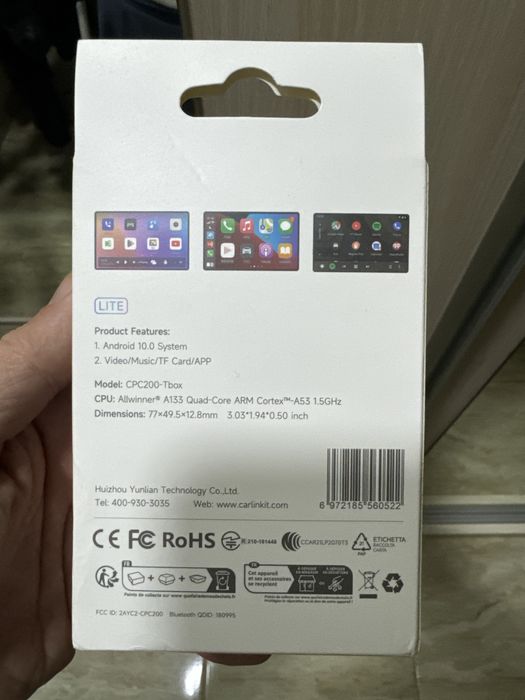 Carlinkit TBox Lite conectare Android Auto