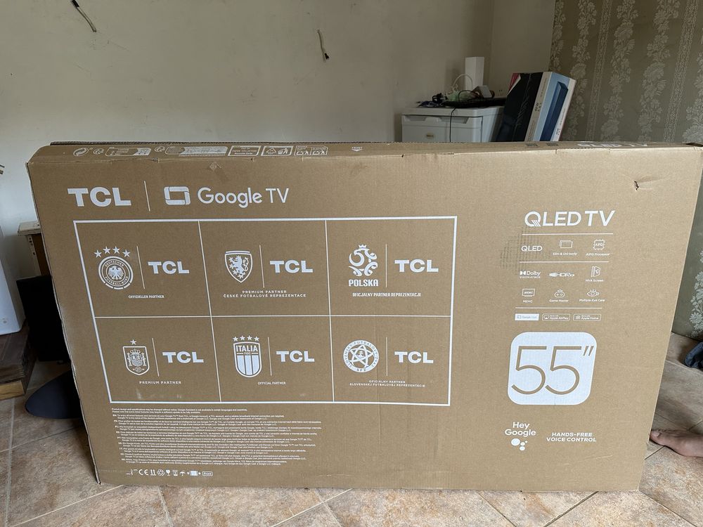 TCL 55″ QLED 4K Google TV – Чисто нов!