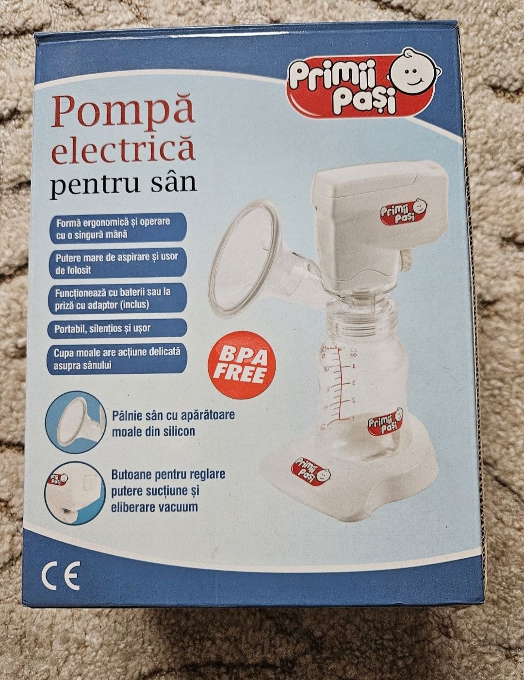 Pompă electrică pentru sân Primii Pași