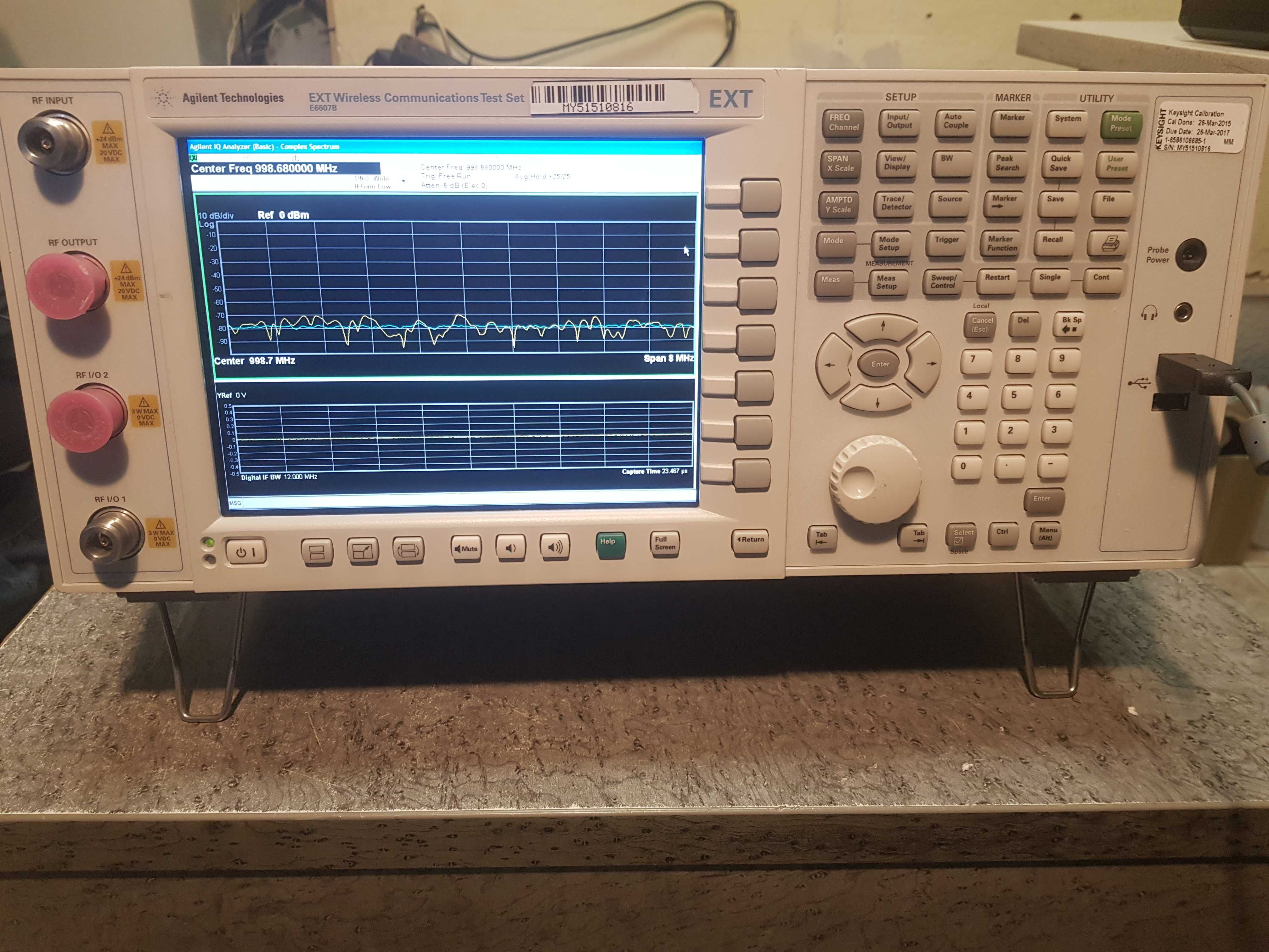 Agilent E6607B EXT Wireless Communications Test Set EXT-B Test Set