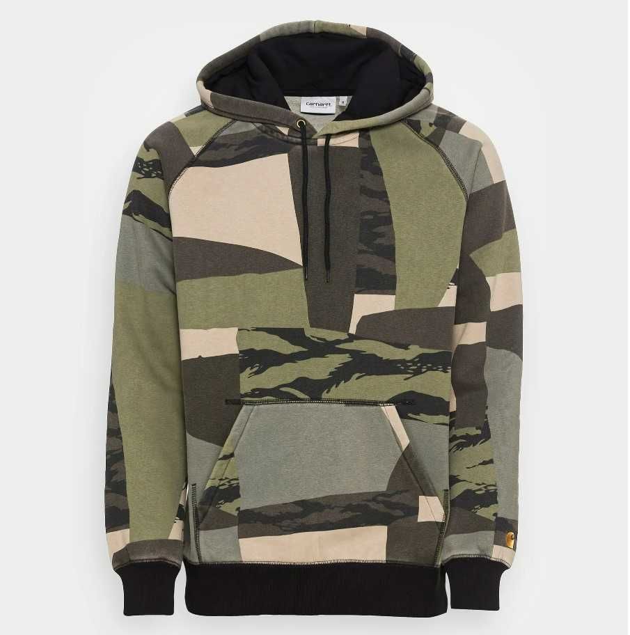 Carhartt WIP CHASE - Hoodie - camo mend/gold
