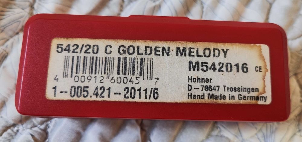 Губная гармошка Hohner Golden Melody C-major. Продажа или обмен